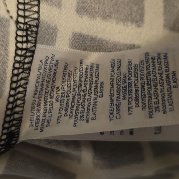 CHAPS BRAND WOMEN'S BLACK & WHITE SLEEVELESS SYMMETRICAL DRESS SIZE 14 - Picture 16 of 16